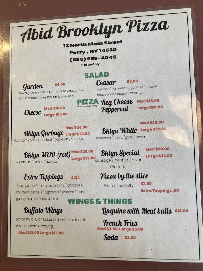 Abid's Brooklyn Pizza